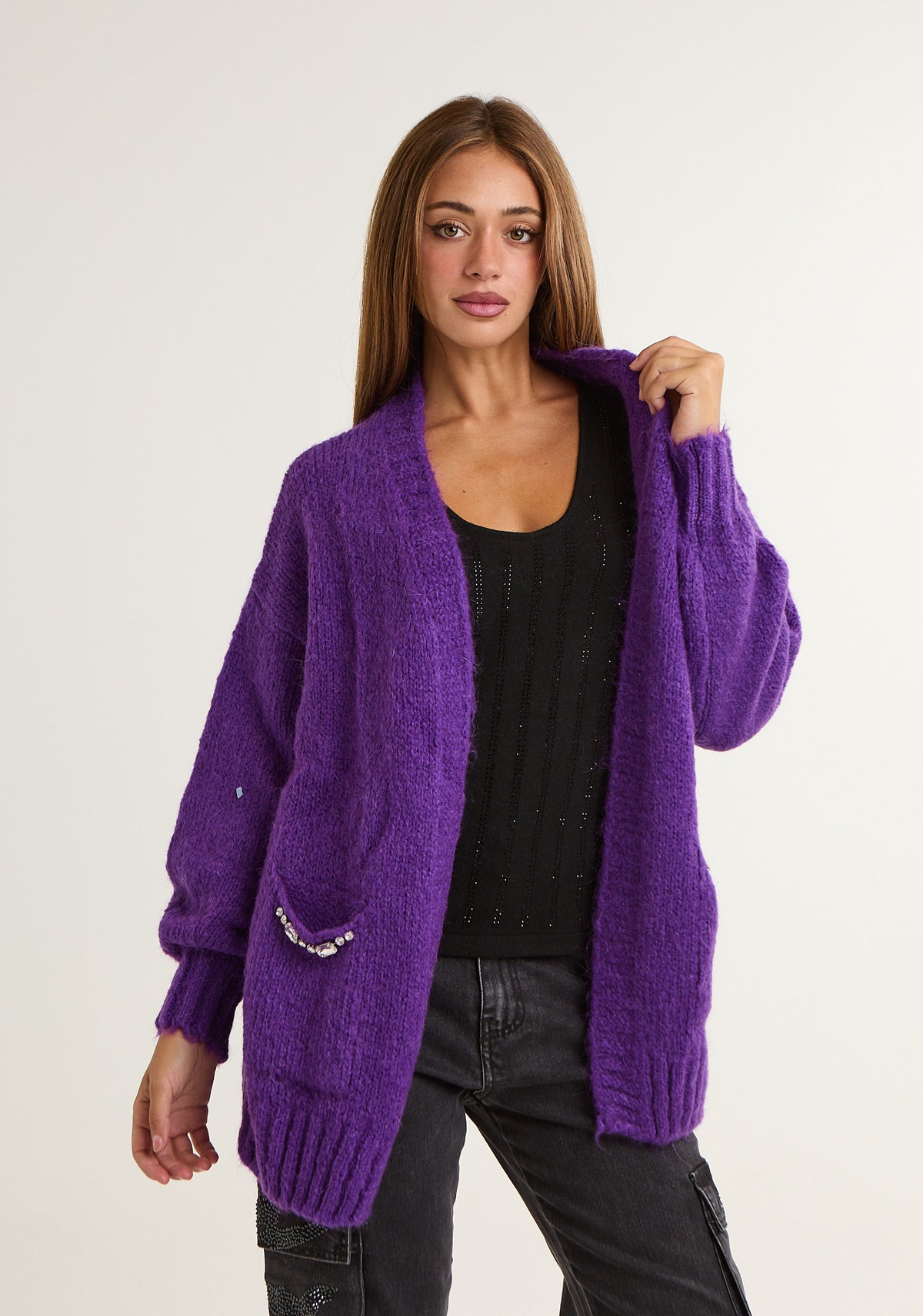 Cardigan in mohair
