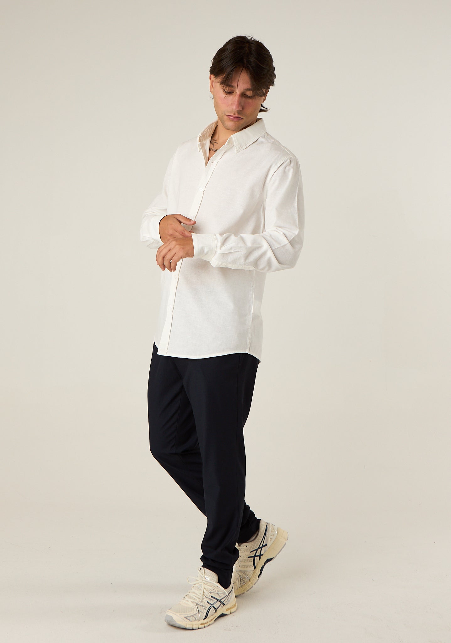 Camicia slim in cotone leggero