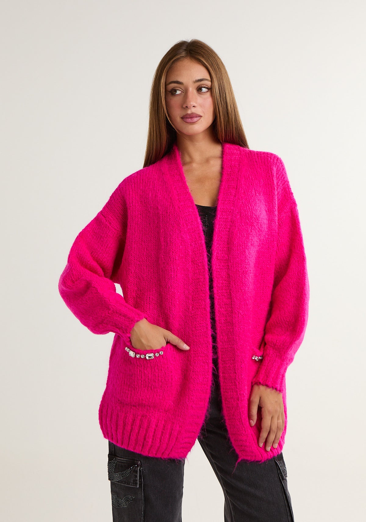 Cardigan in mohair