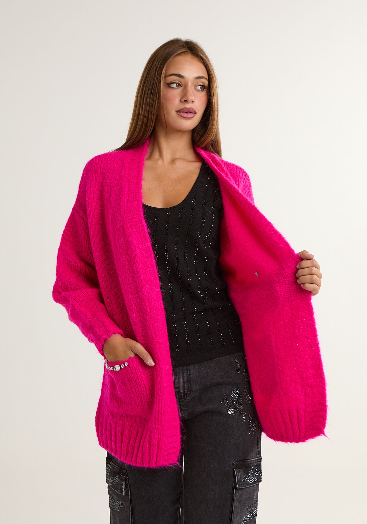 Cardigan in mohair