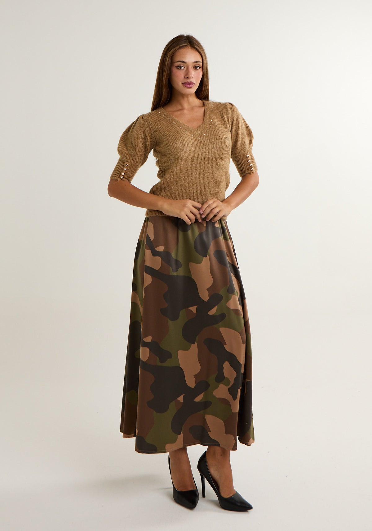 Maglione a mezza manica