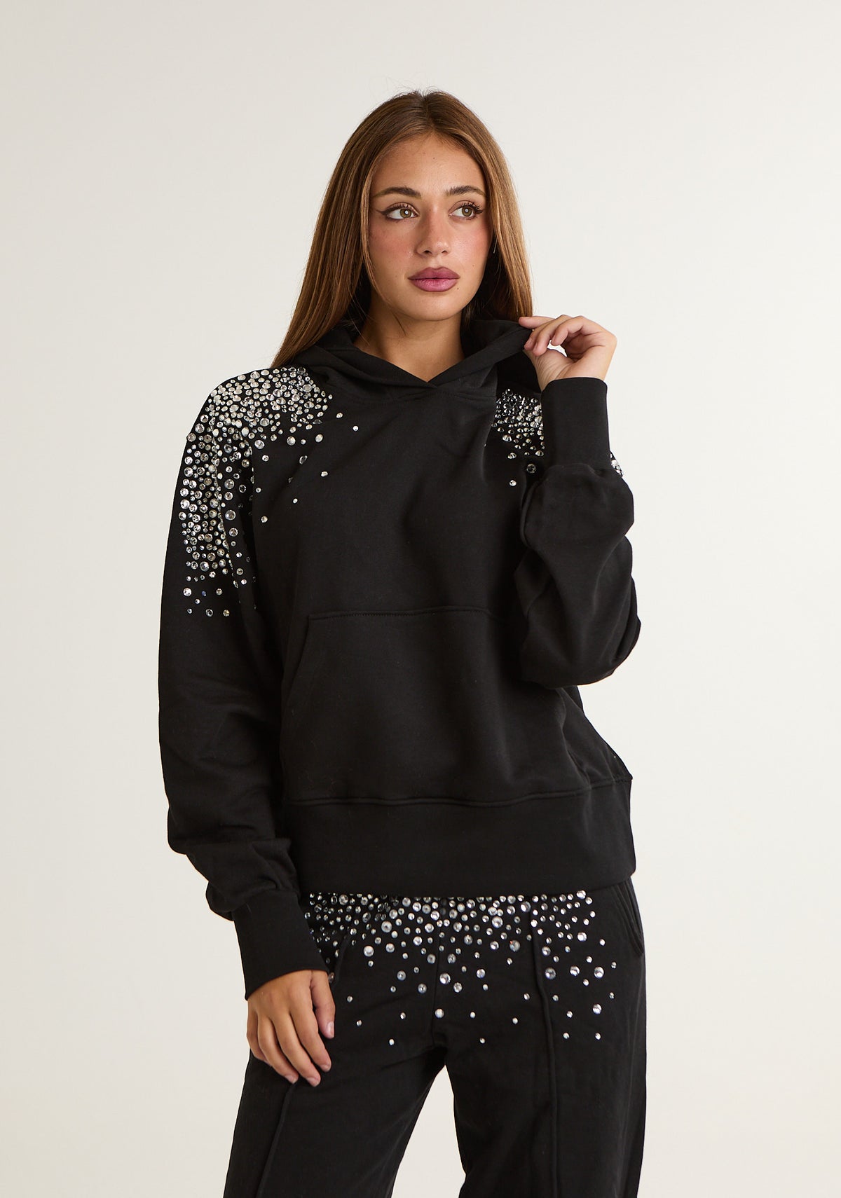 Felpa con strass