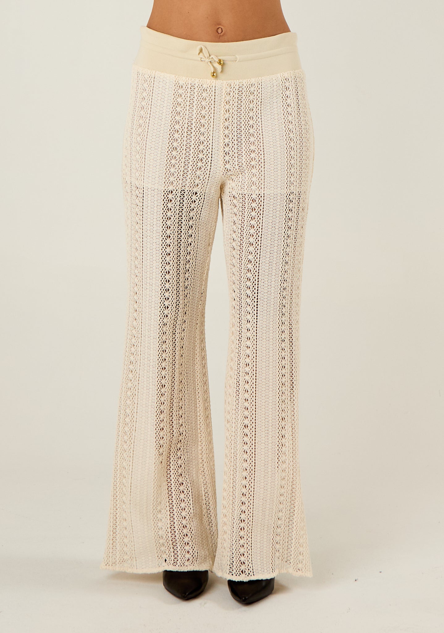 Pantalone palazzo traforato