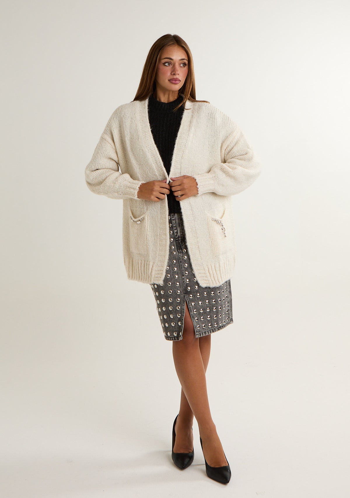 Cardigan in mohair