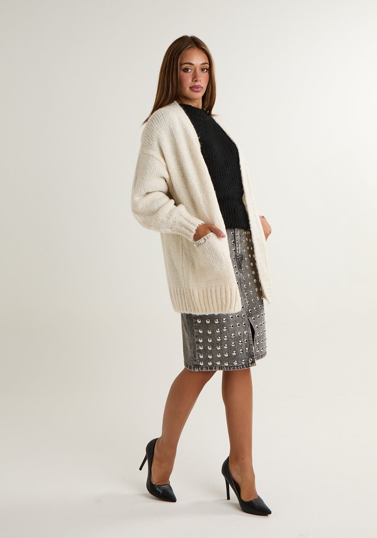 Cardigan in mohair