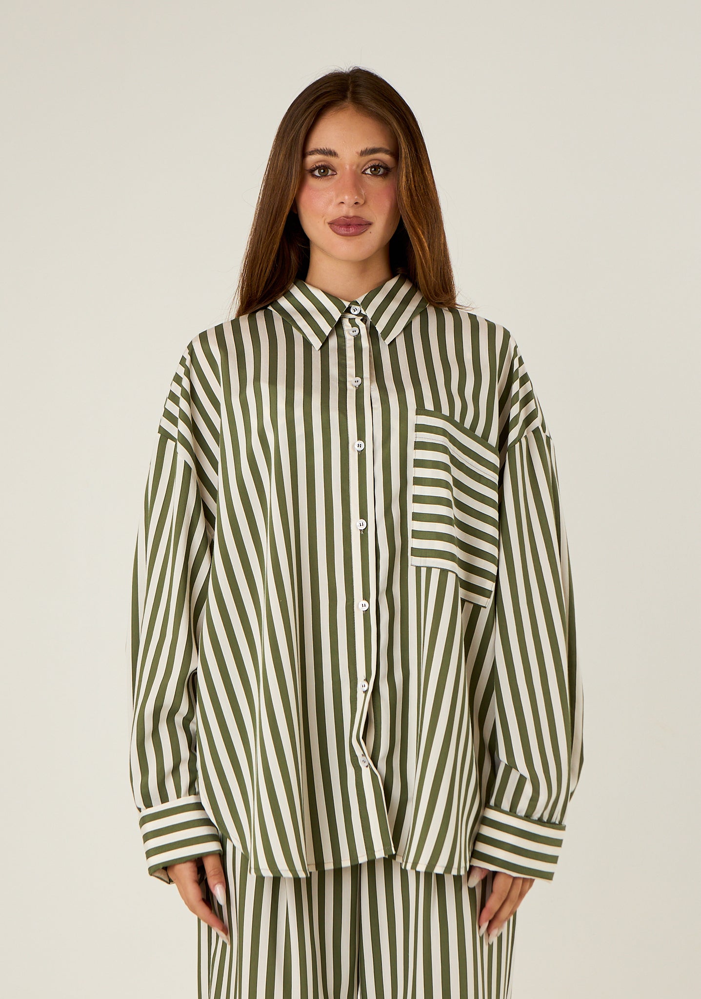 Camicia over a righe
