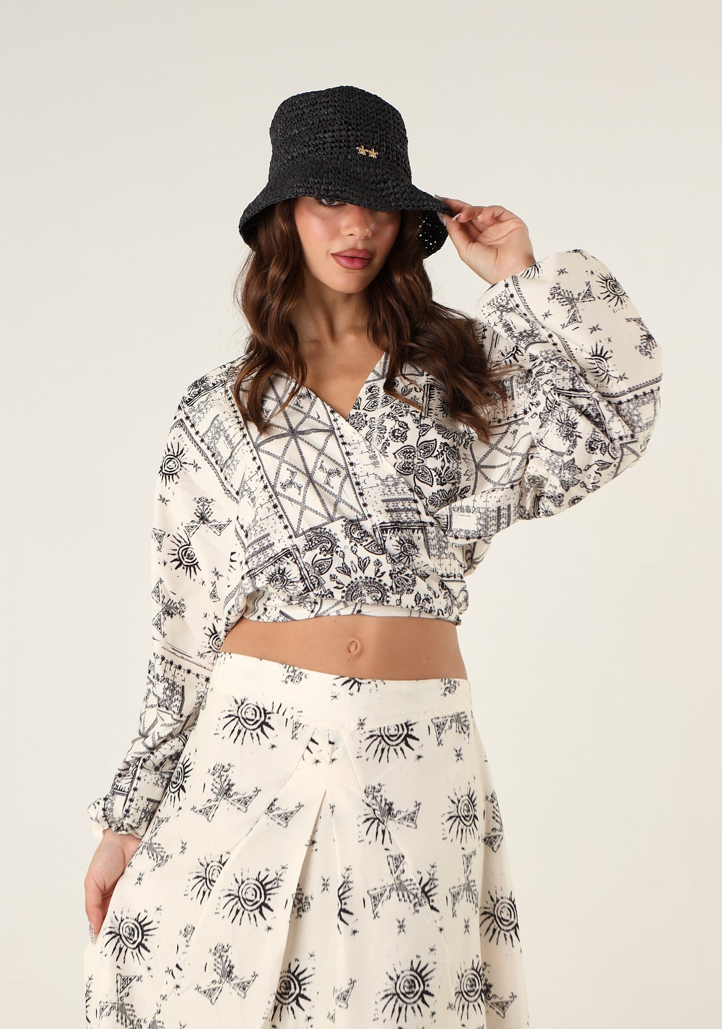 Cappello rafia