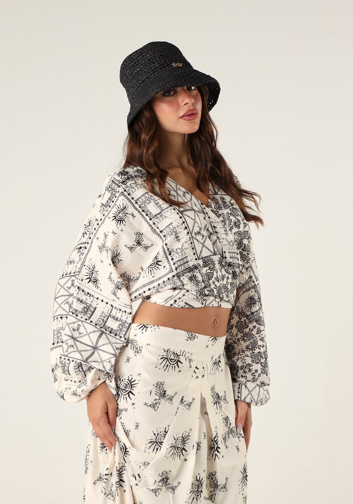 Cappello rafia