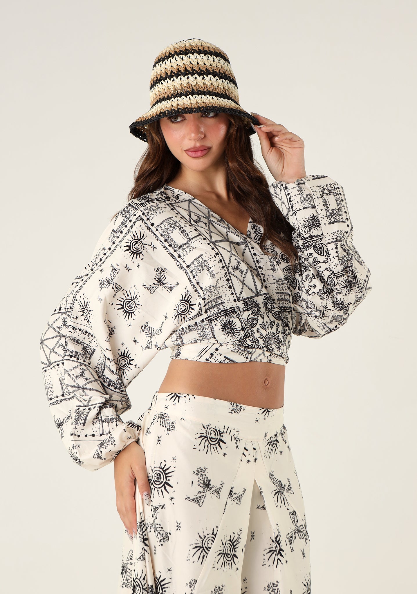 Cappello rafia