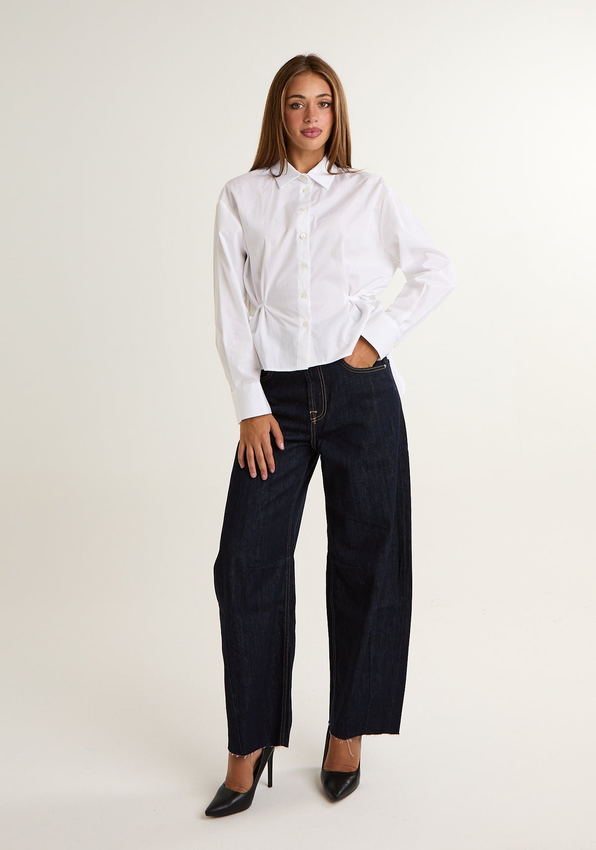 Jeans baloon lavaggio scuro