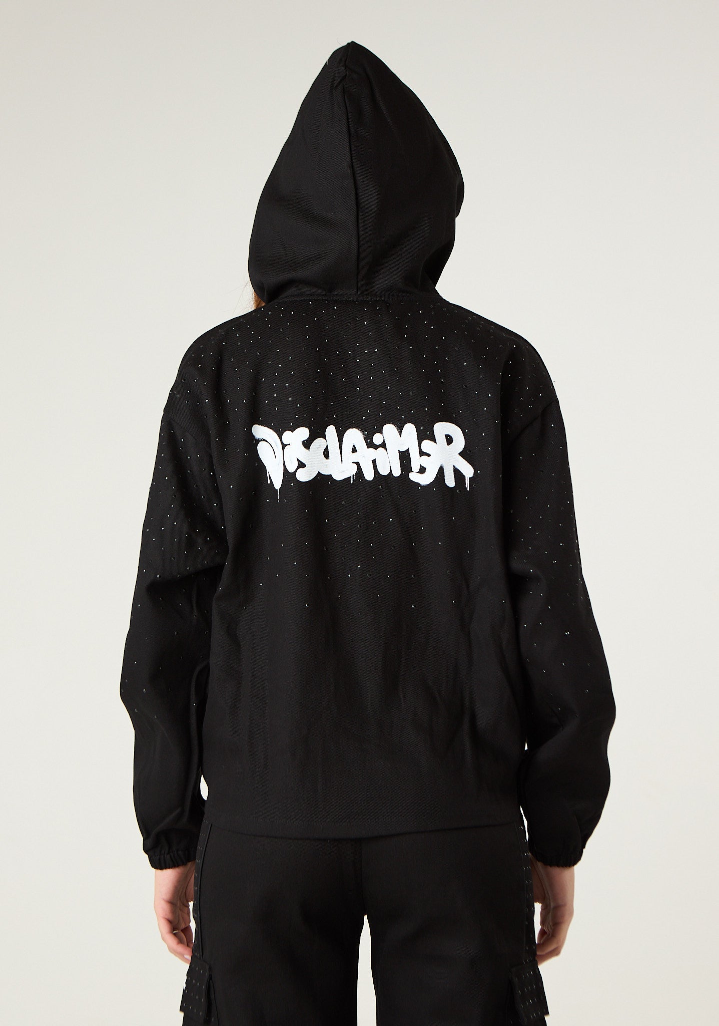 Felpa fullzip in gabardina