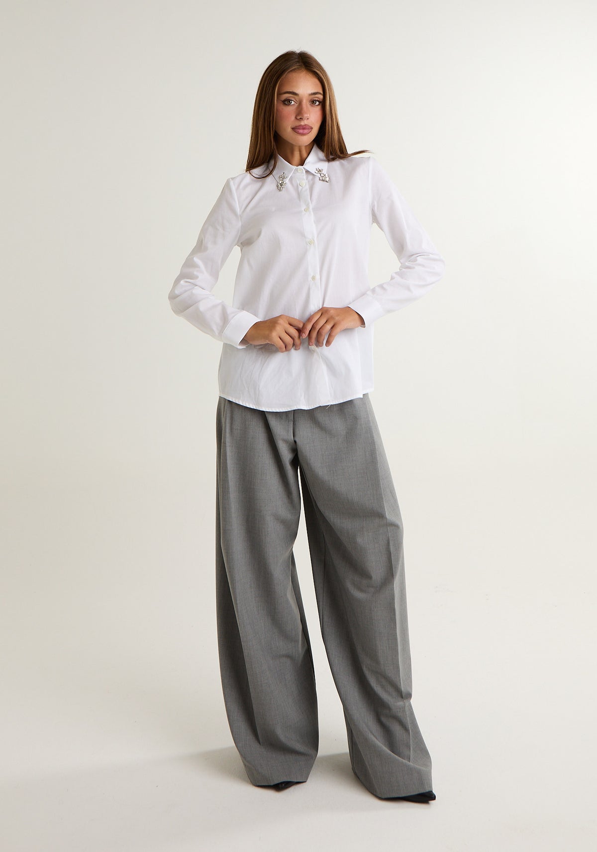 Camicia con dettaglio su collo