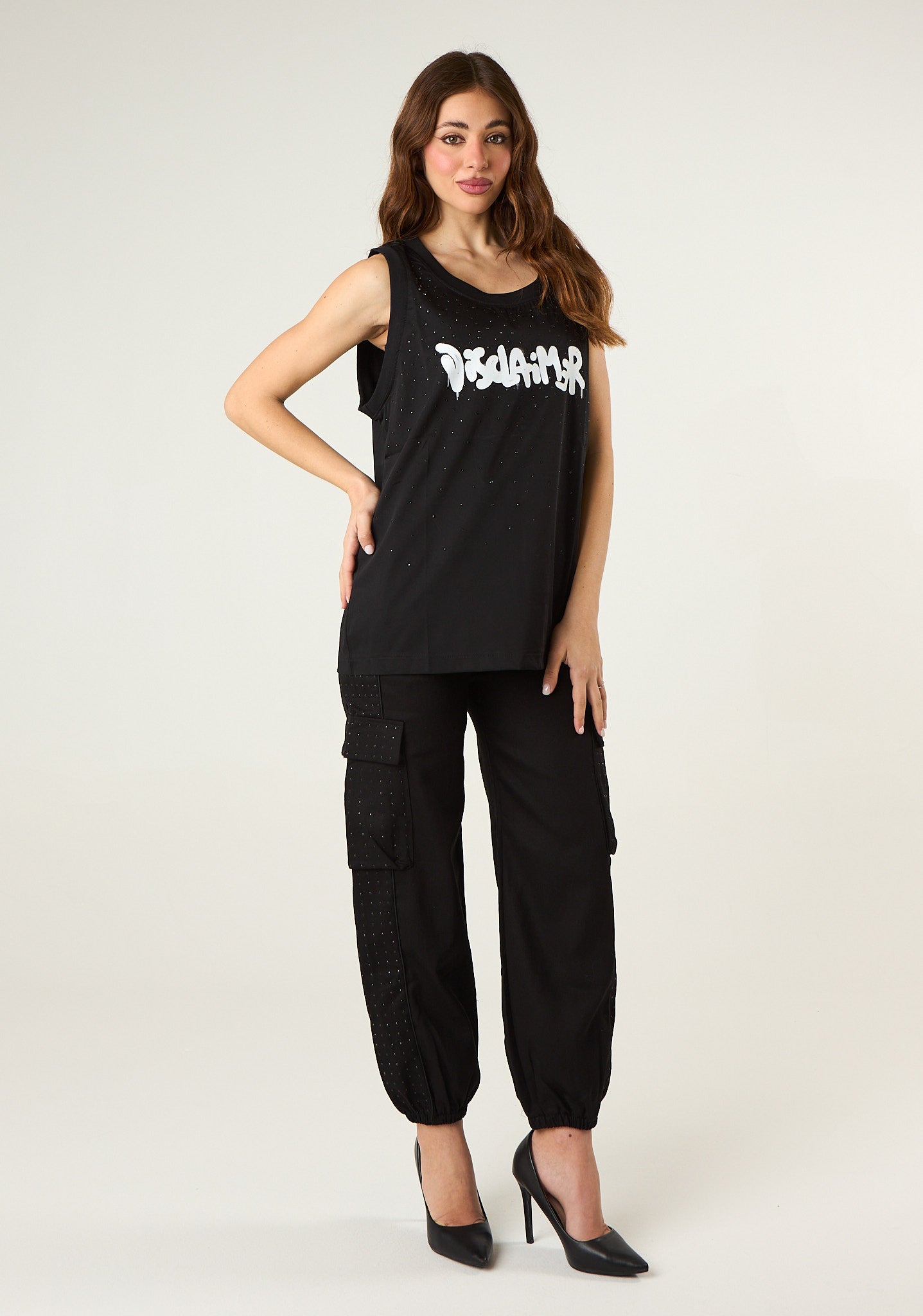 Canotta in cotone lucido