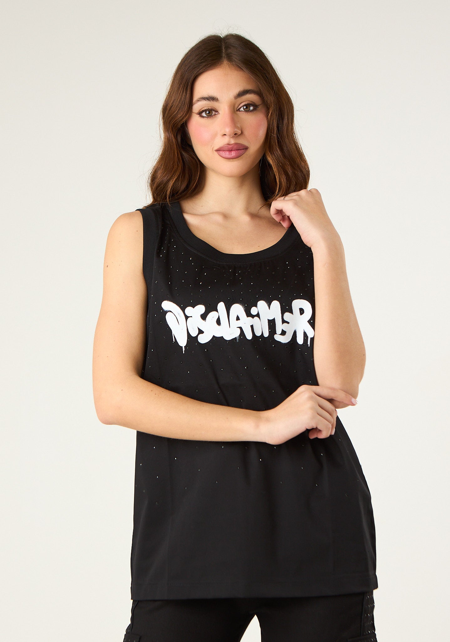 Canotta in cotone lucido