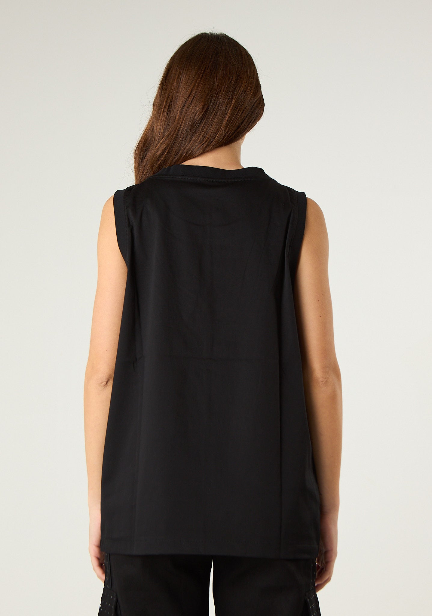 Canotta in cotone lucido