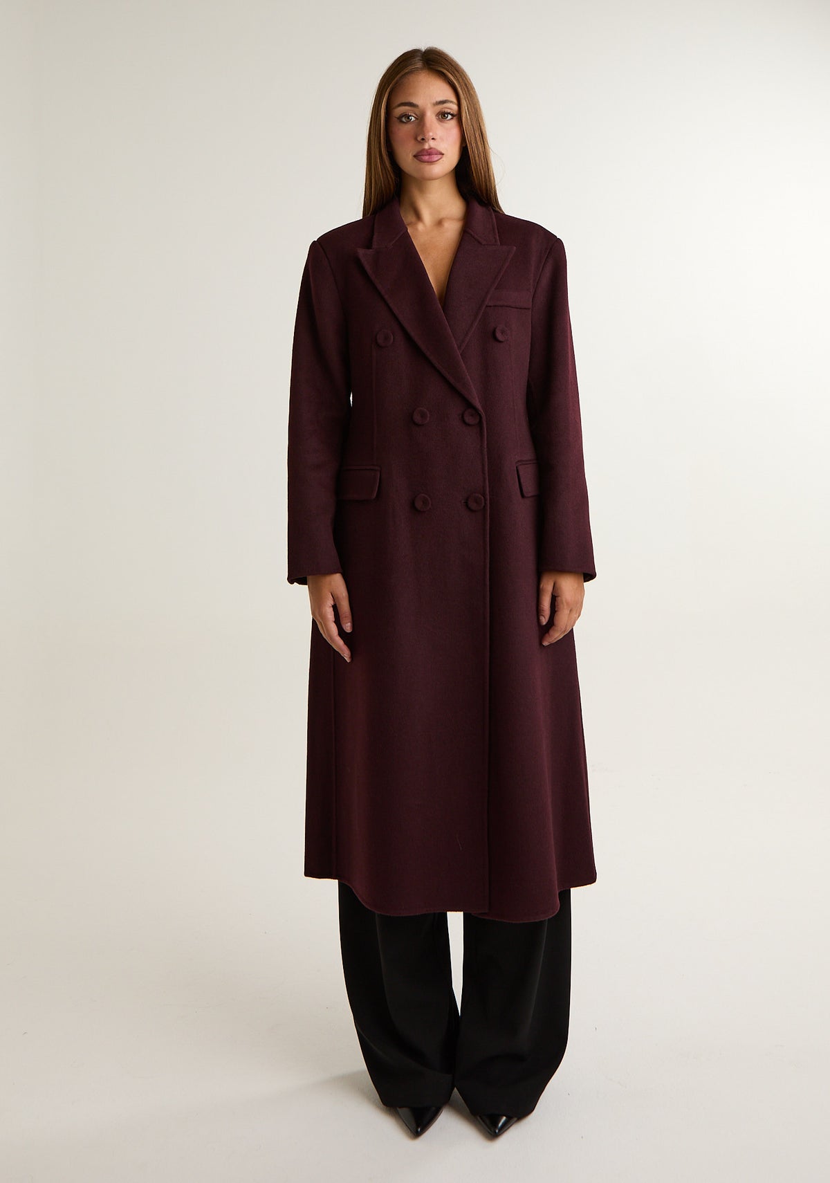 Cappotto lungo doppiopetto