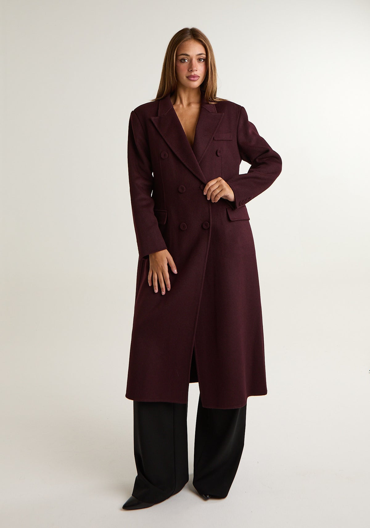 Cappotto lungo doppiopetto