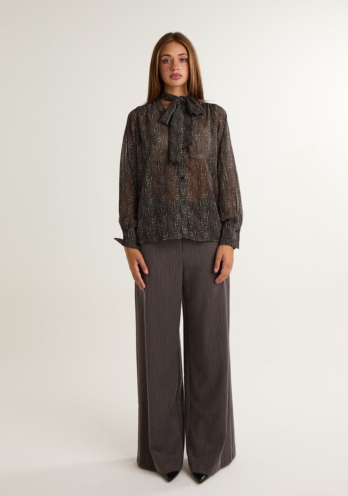Camicia georgette fantasia