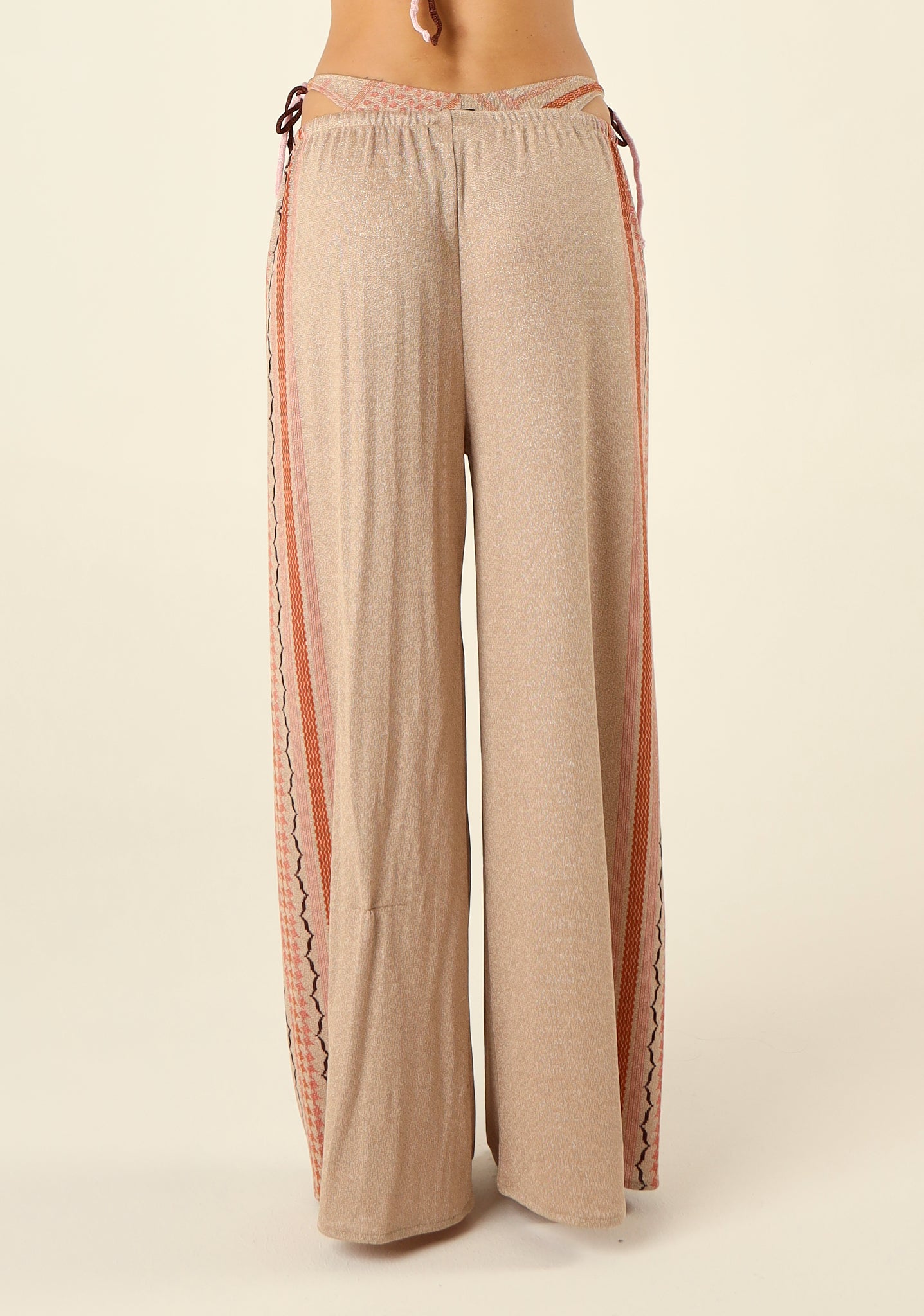 Pantalone palazzo in lurex