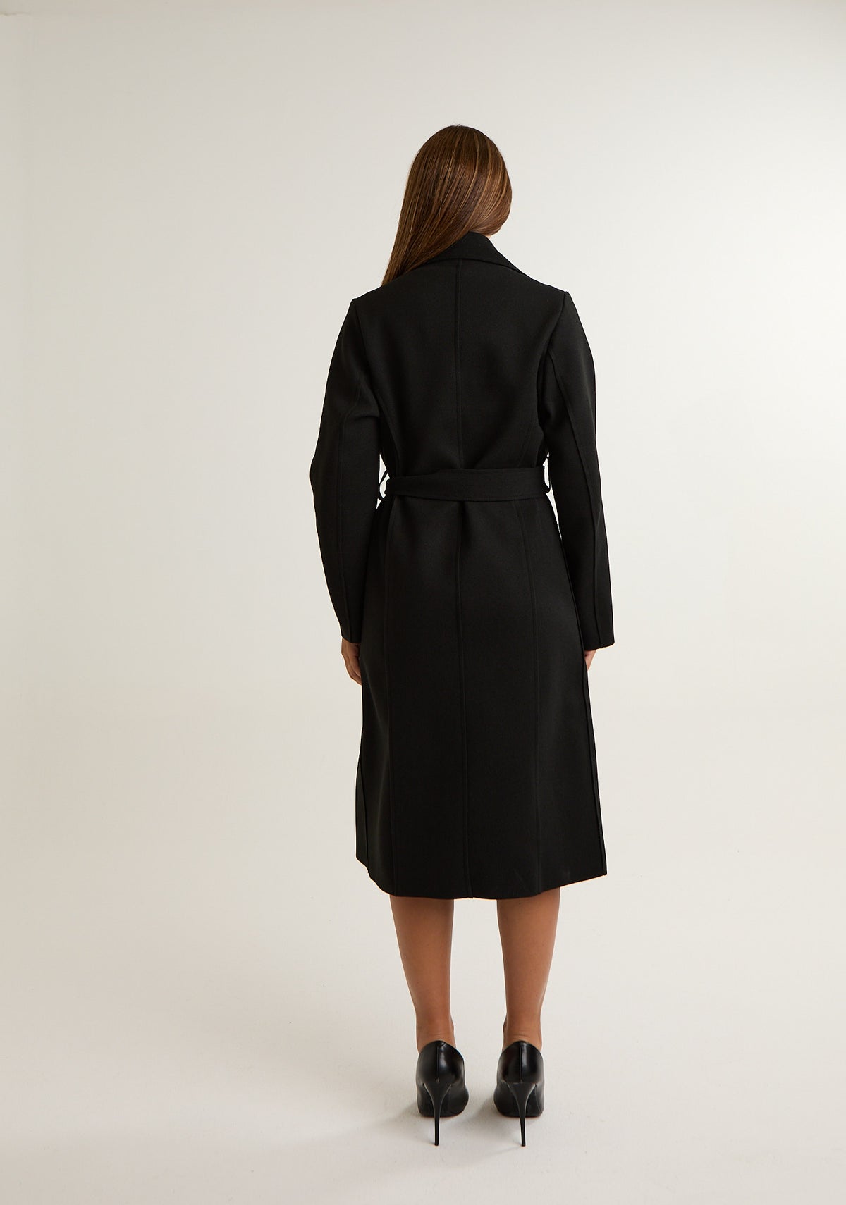 Cappotto in panno tinta unita
