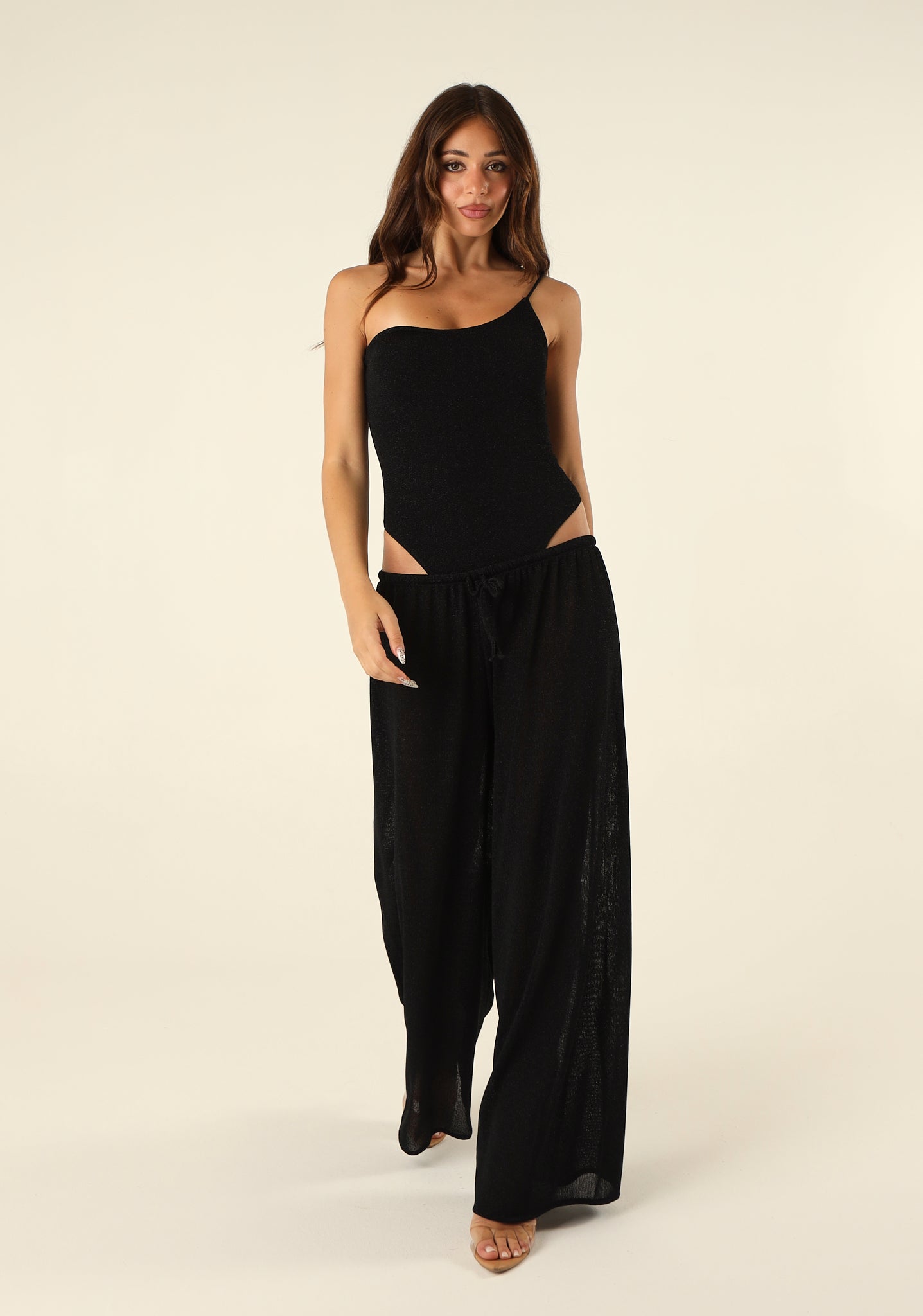 Pantalone palazzo lurex