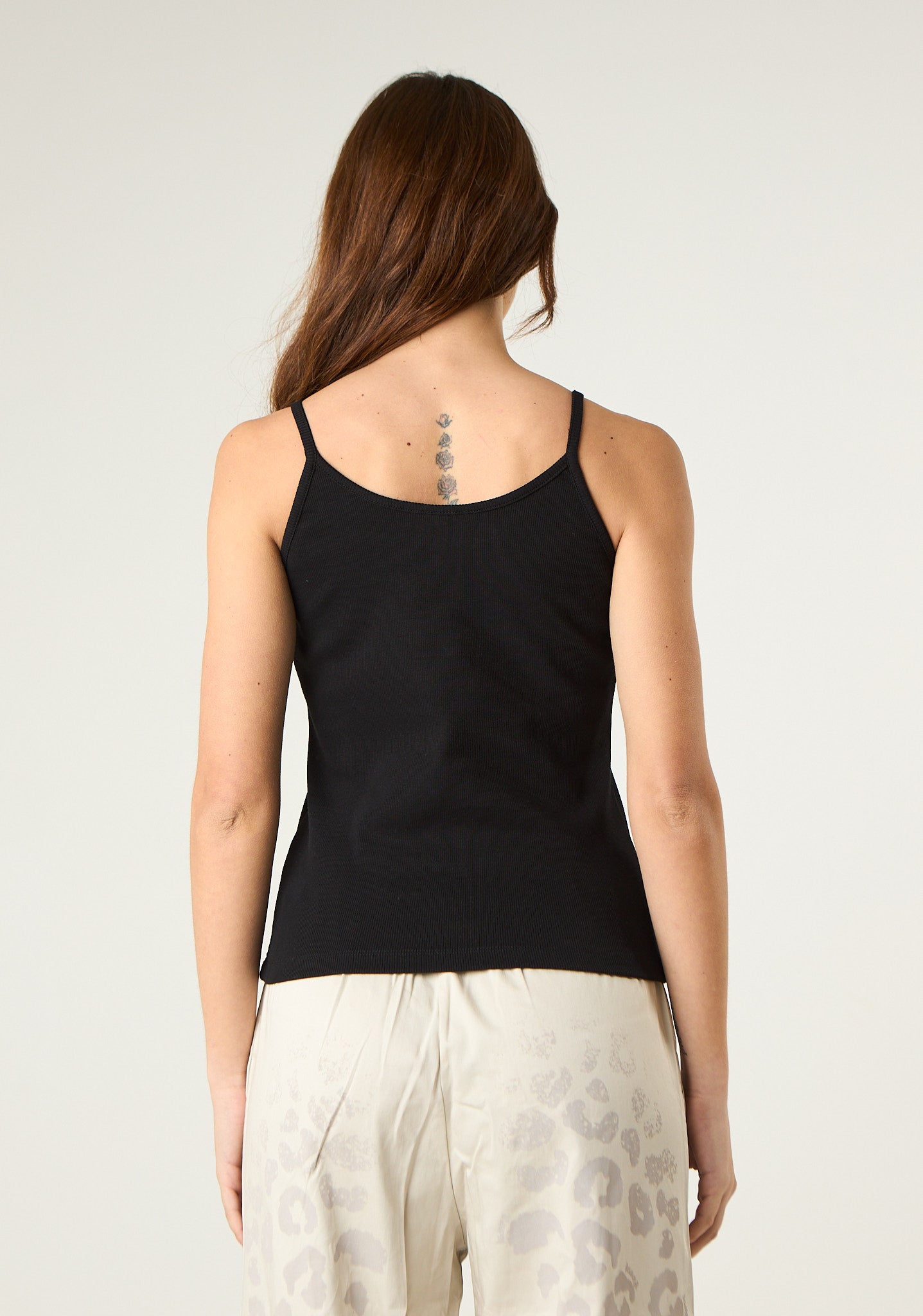 Canotta a costine con stampa