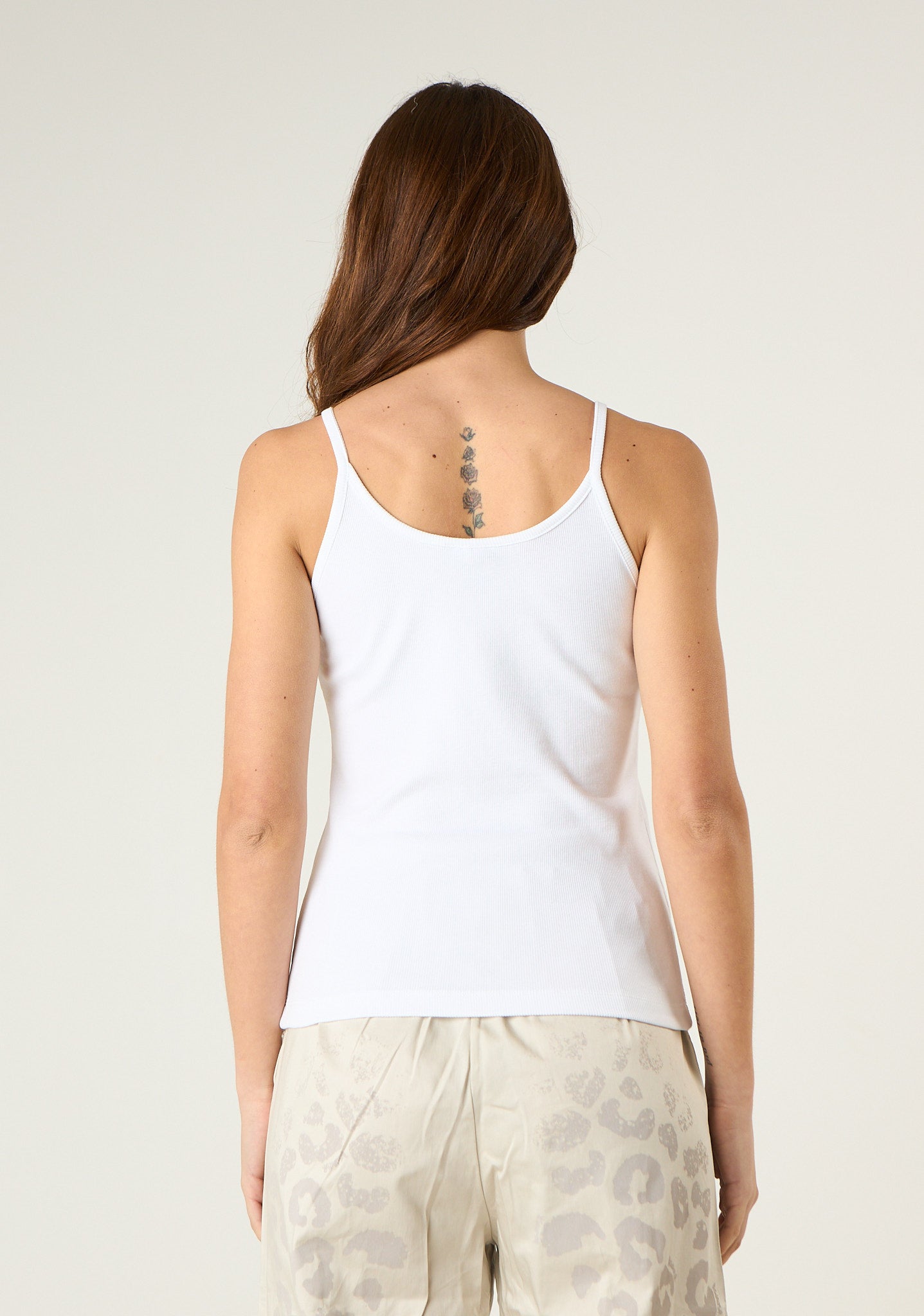 Canotta a costine con stampa