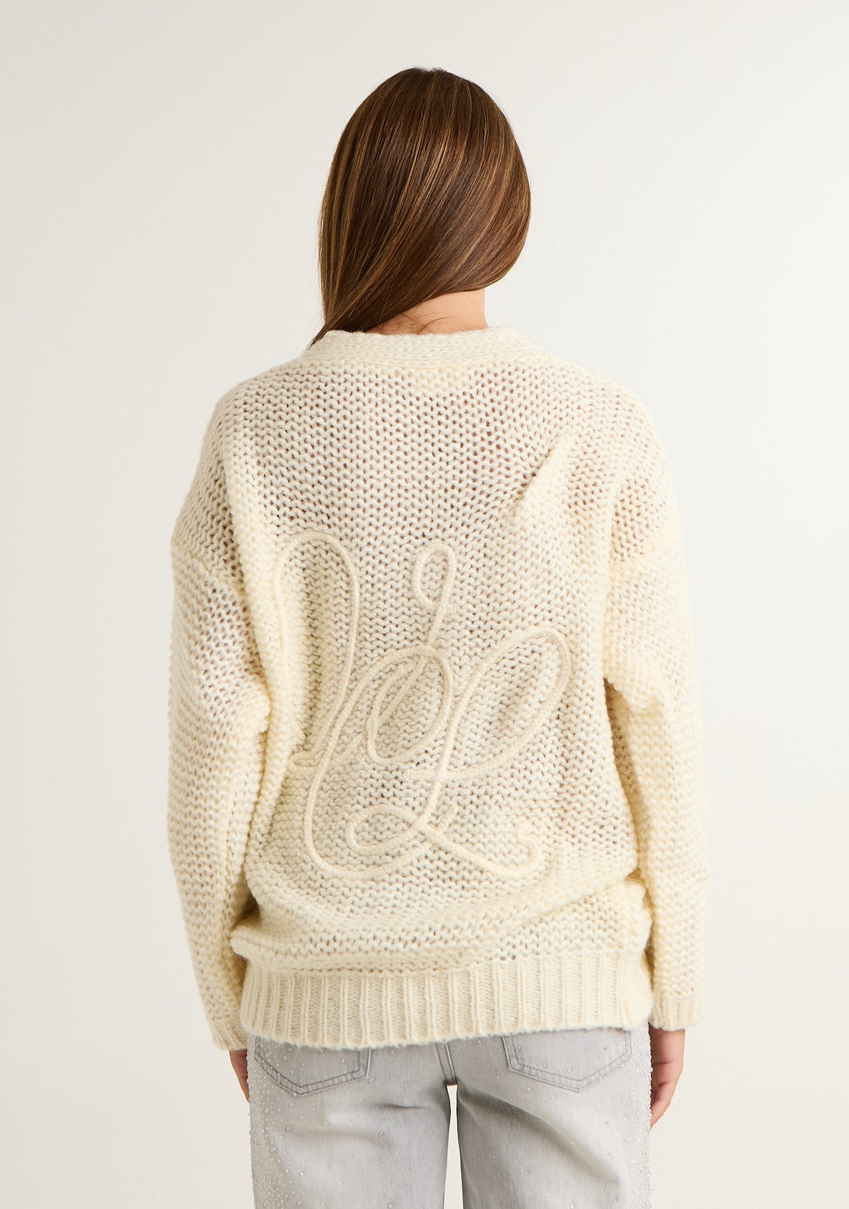 Cardigan in maglia spessa