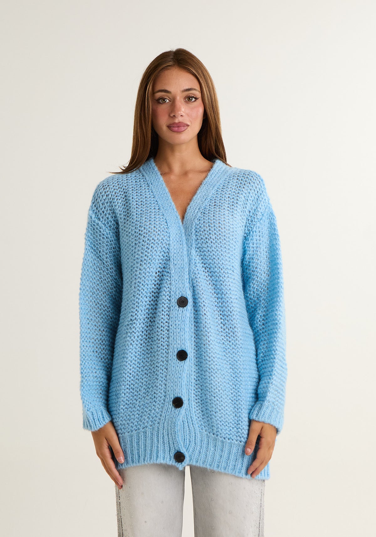 Cardigan in maglia spessa