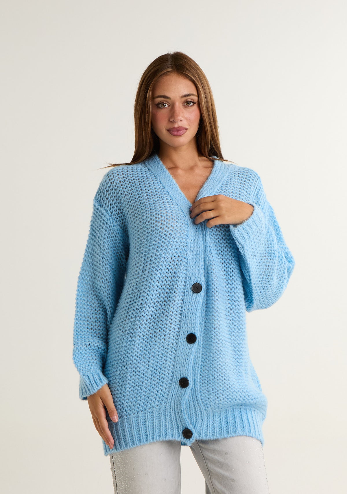 Cardigan in maglia spessa