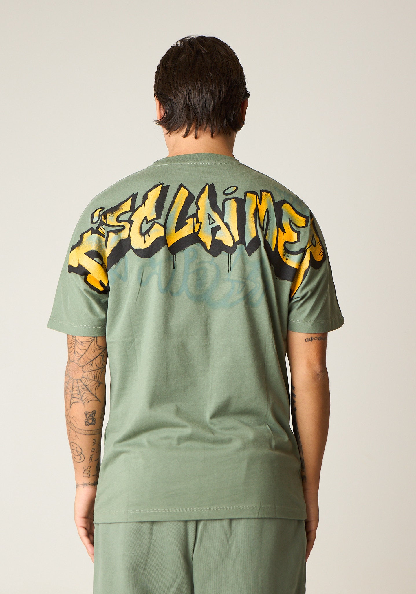 T-shirt con stampa a contrasto