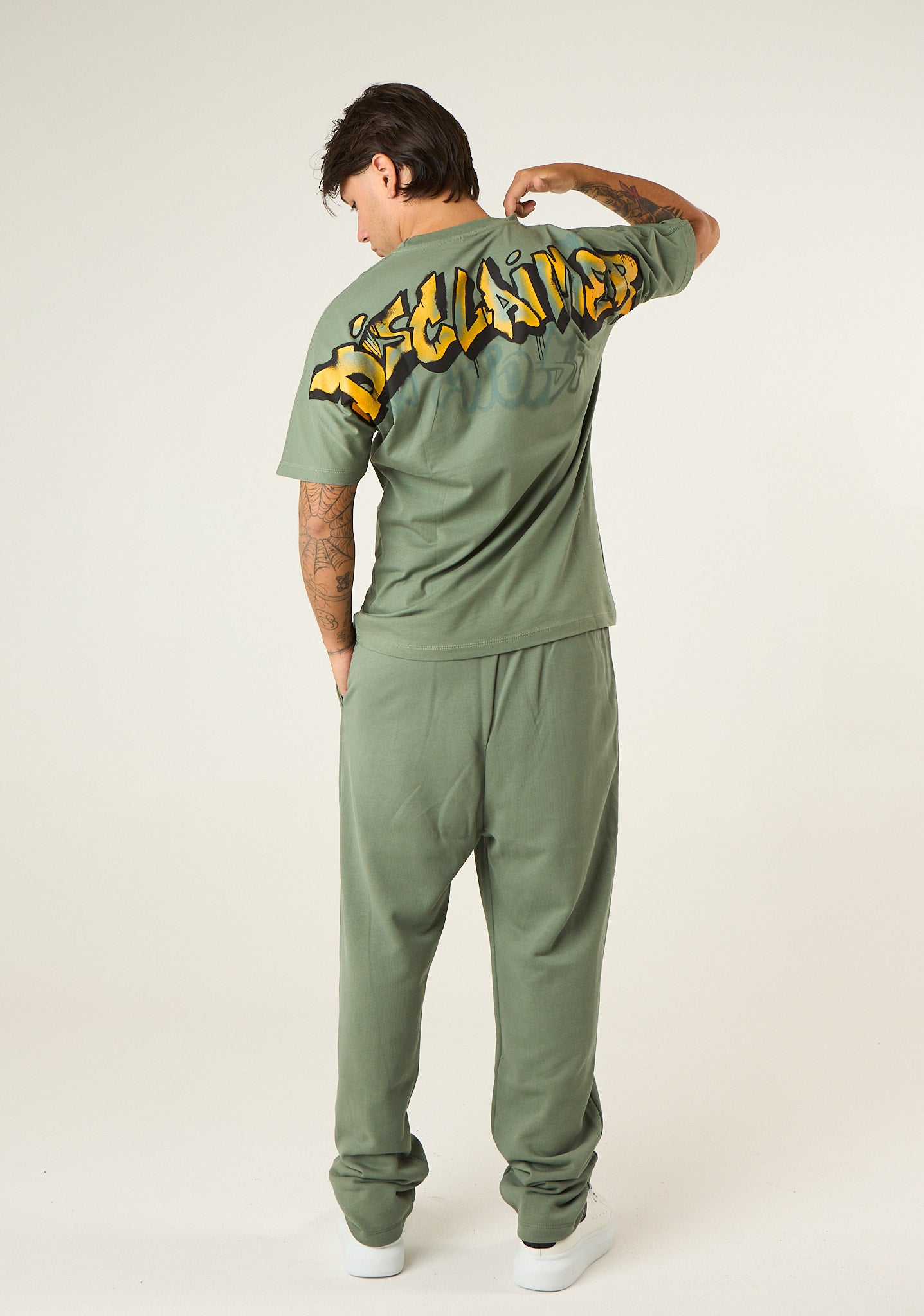 T-shirt con stampa a contrasto