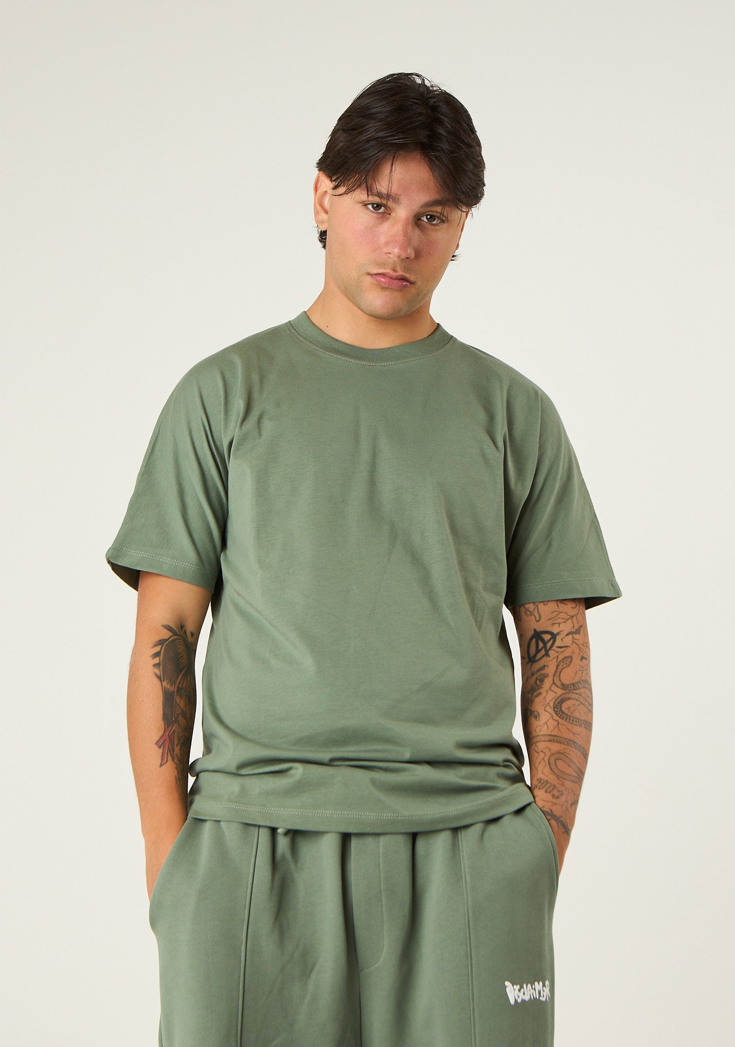 T-shirt con stampa a contrasto