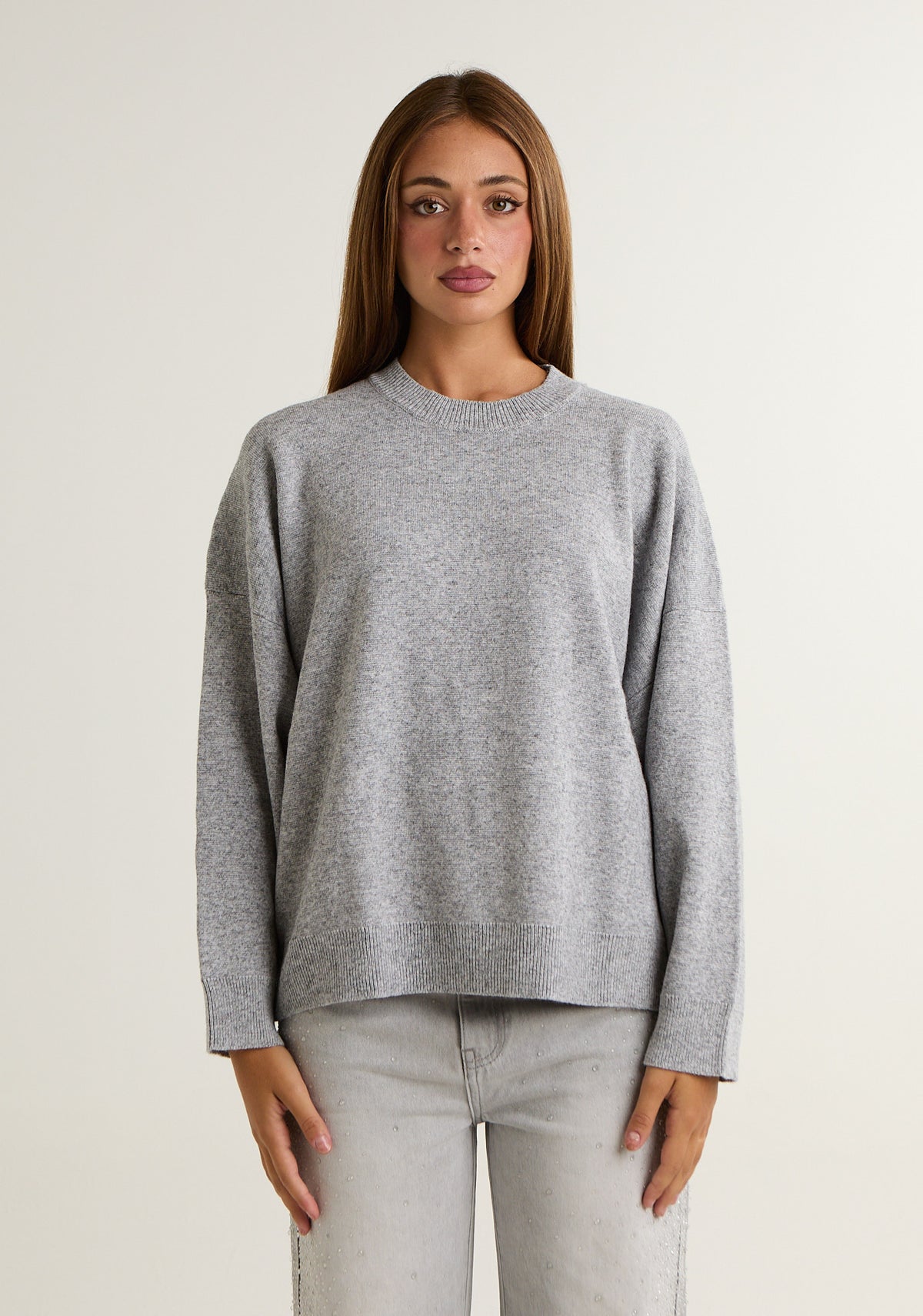 Maglia over in misto lana