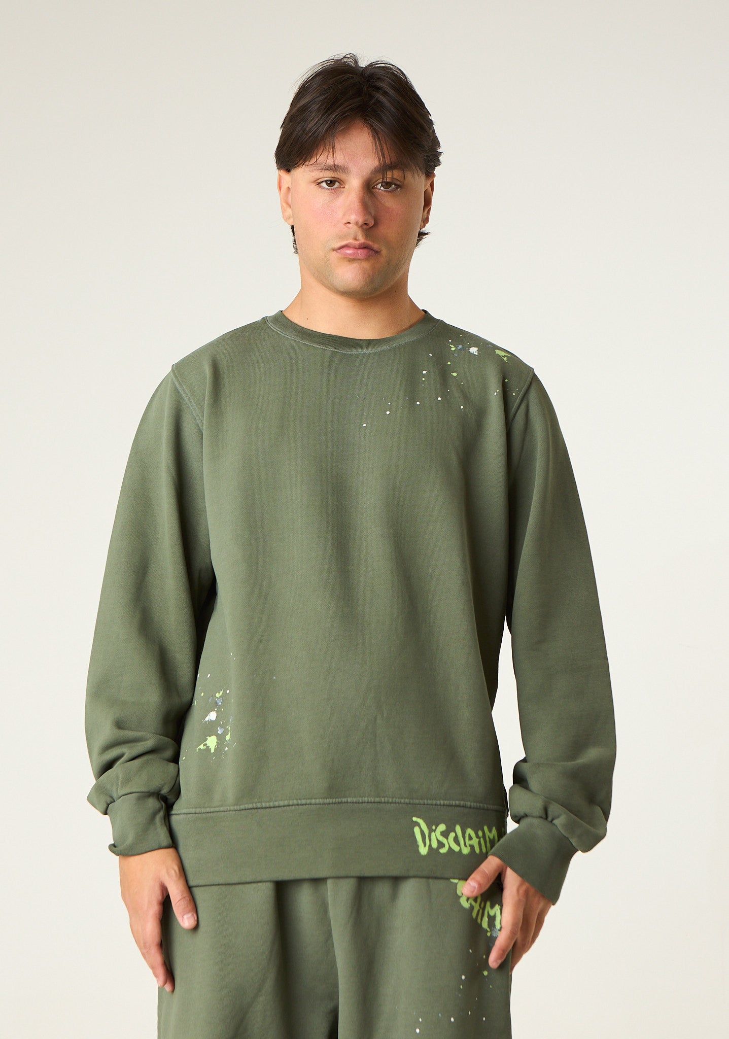 Felpa con macchie di colore