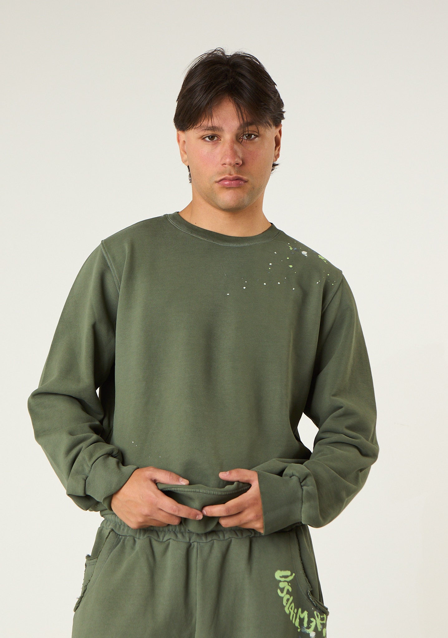 Felpa con macchie di colore