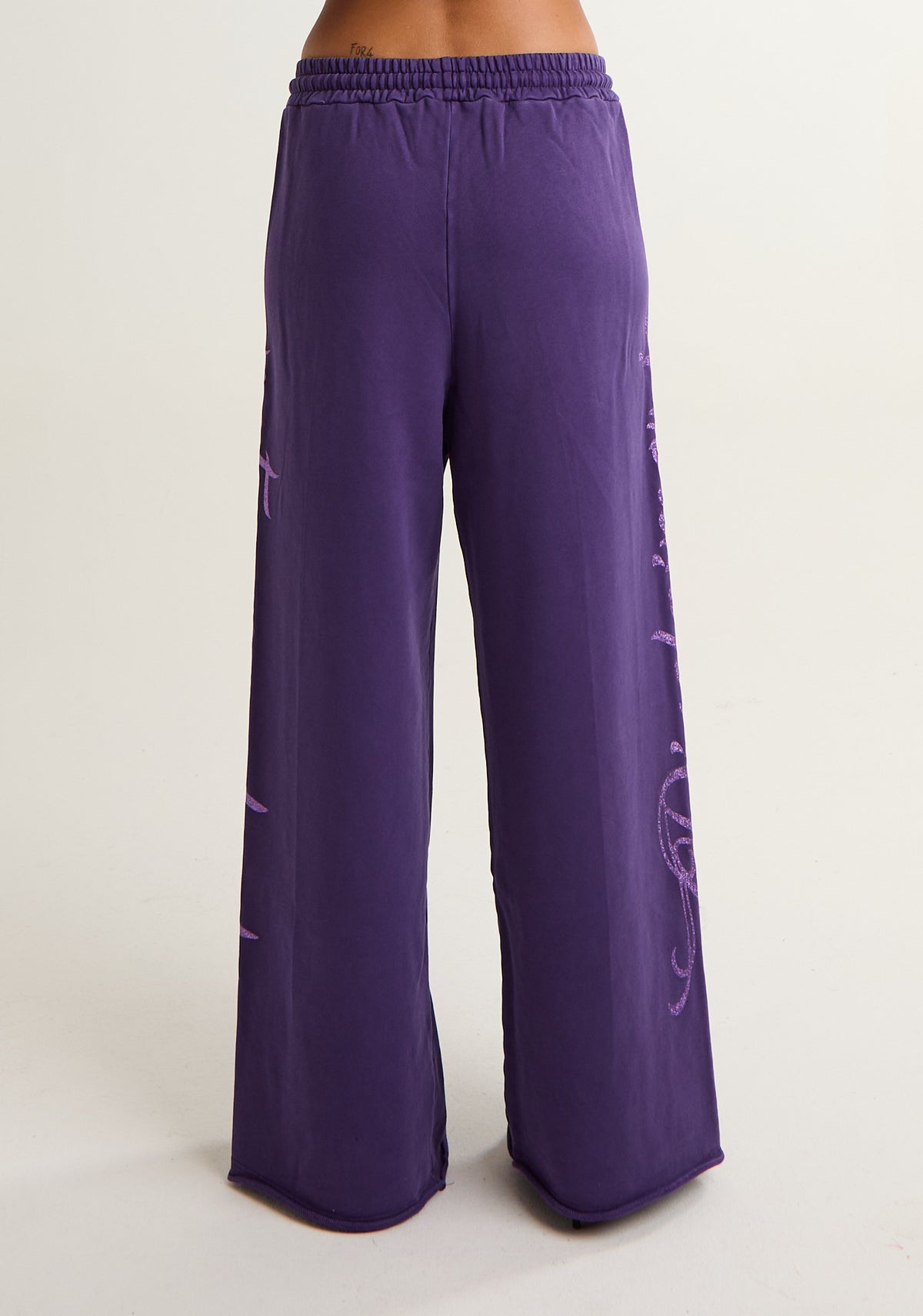 Pantalone palazzo in felpa