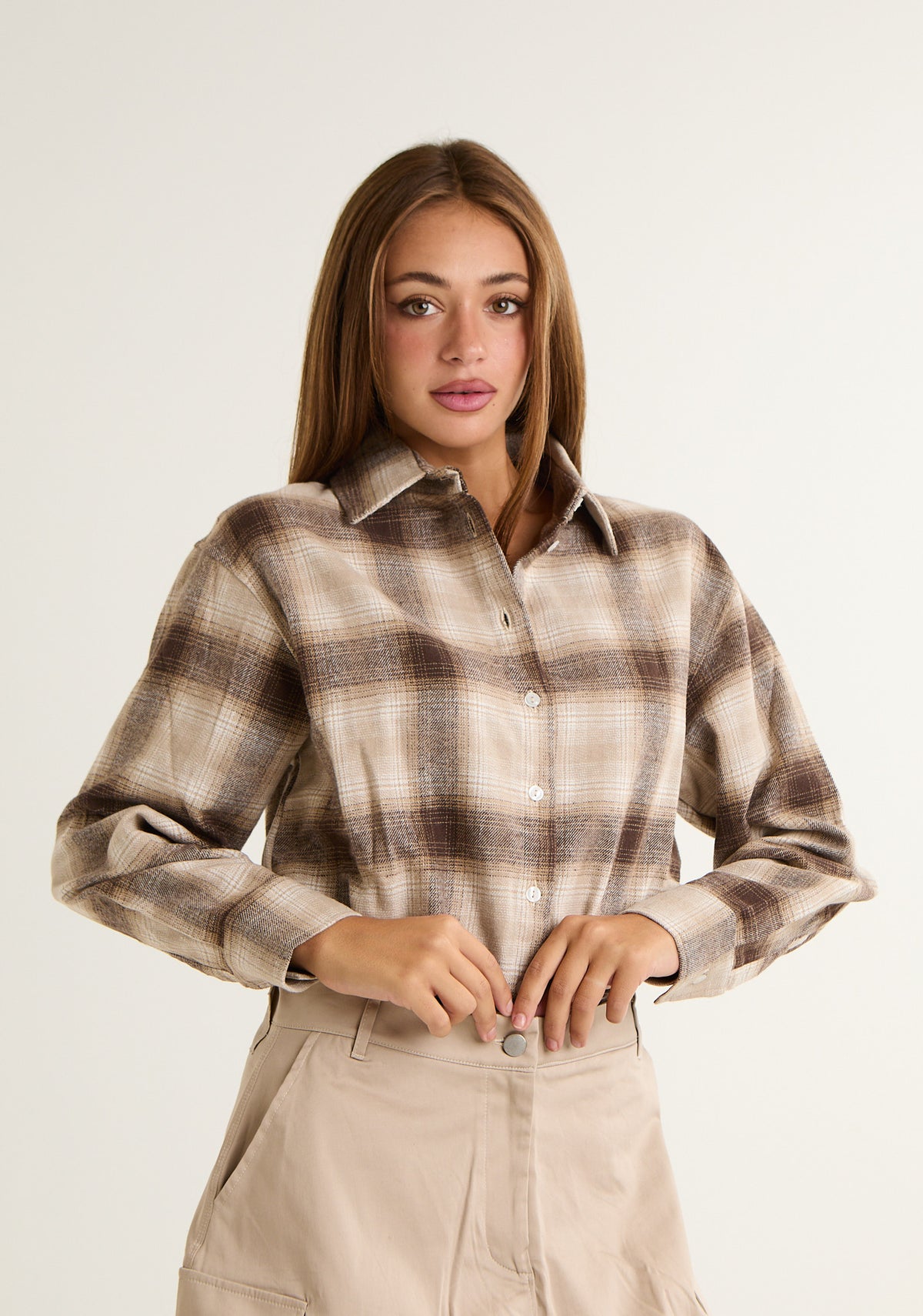 Camicia check in flanella