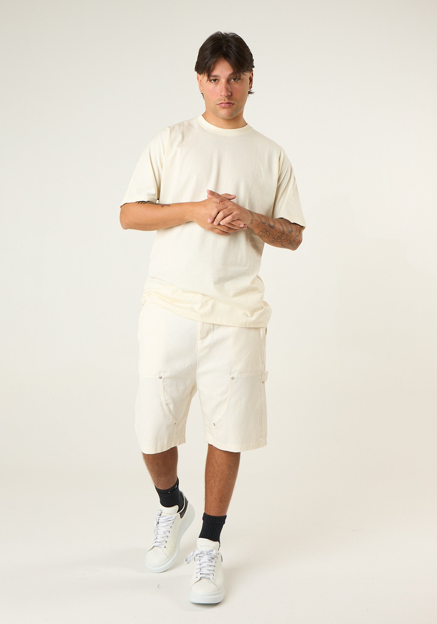 T-shirt con stampa a contrasto