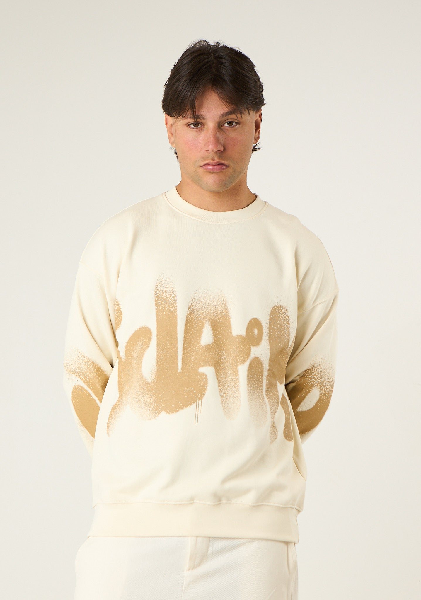 Felpa con stampa sfumata