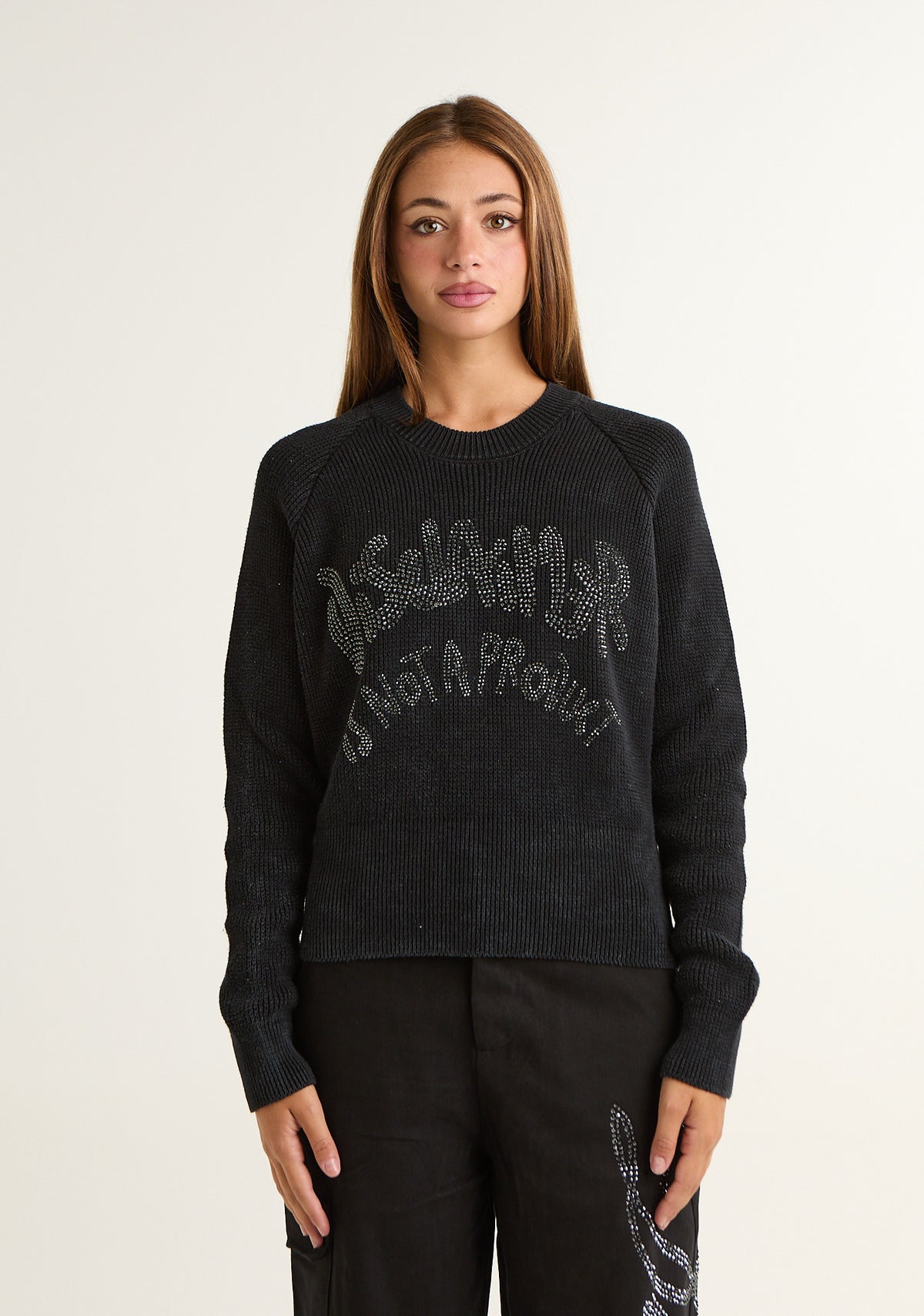 Maglia girocollo in tricot