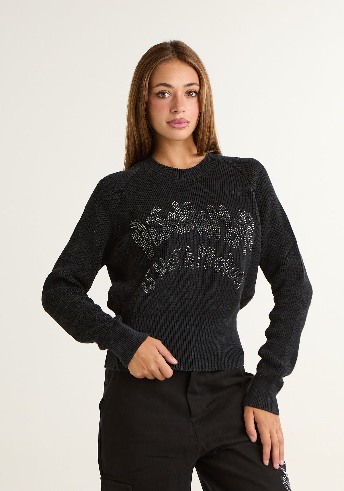Maglia girocollo in tricot