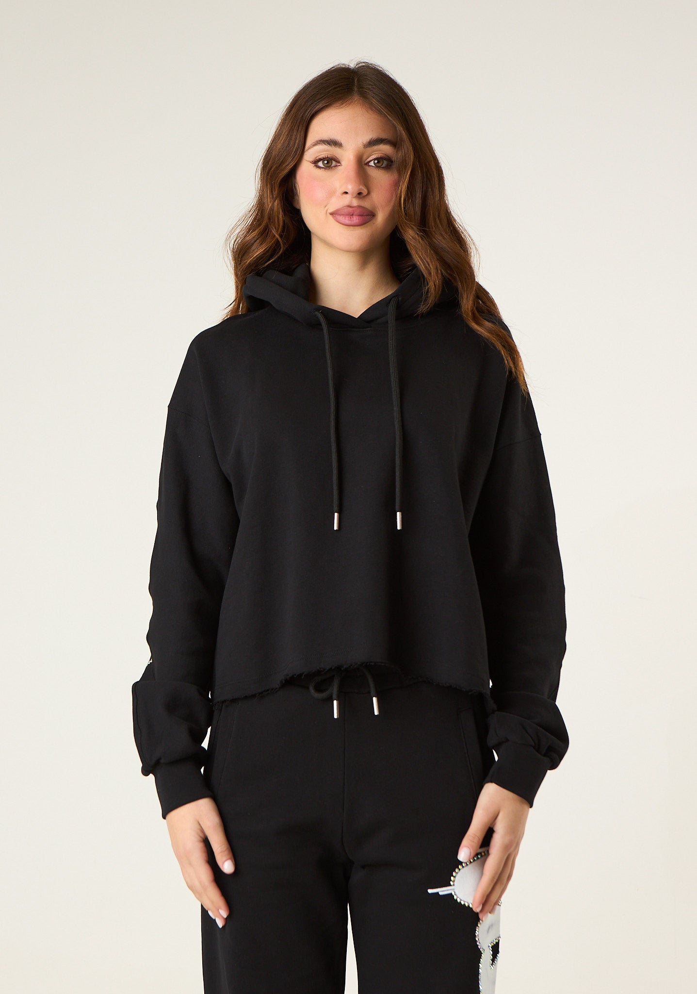 Felpa con stampa preziosa posteriore