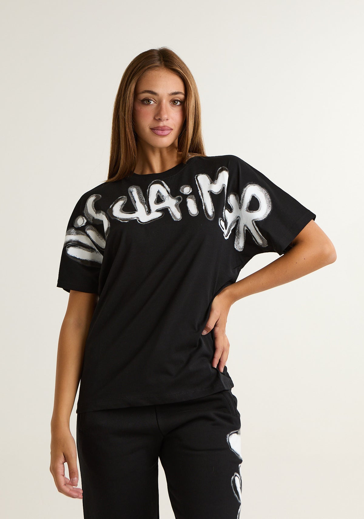 T-shirt con stampa frontale
