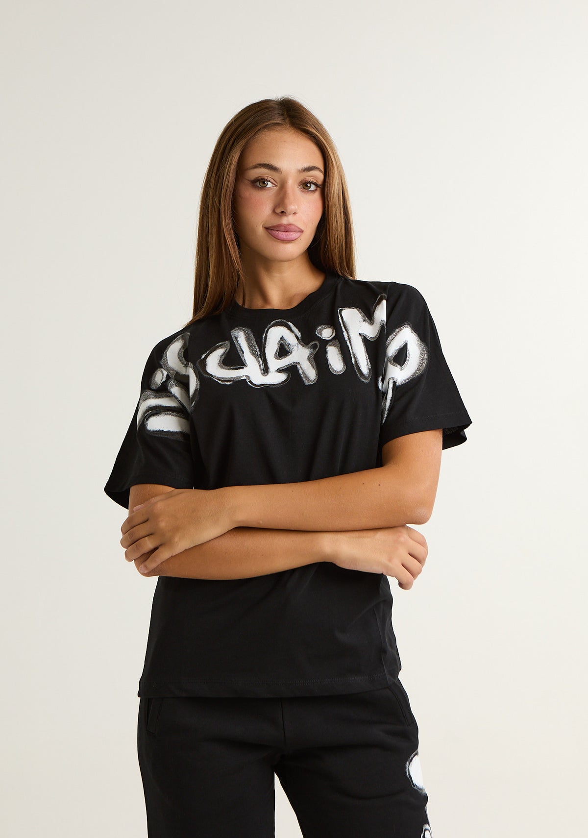 T-shirt con stampa frontale
