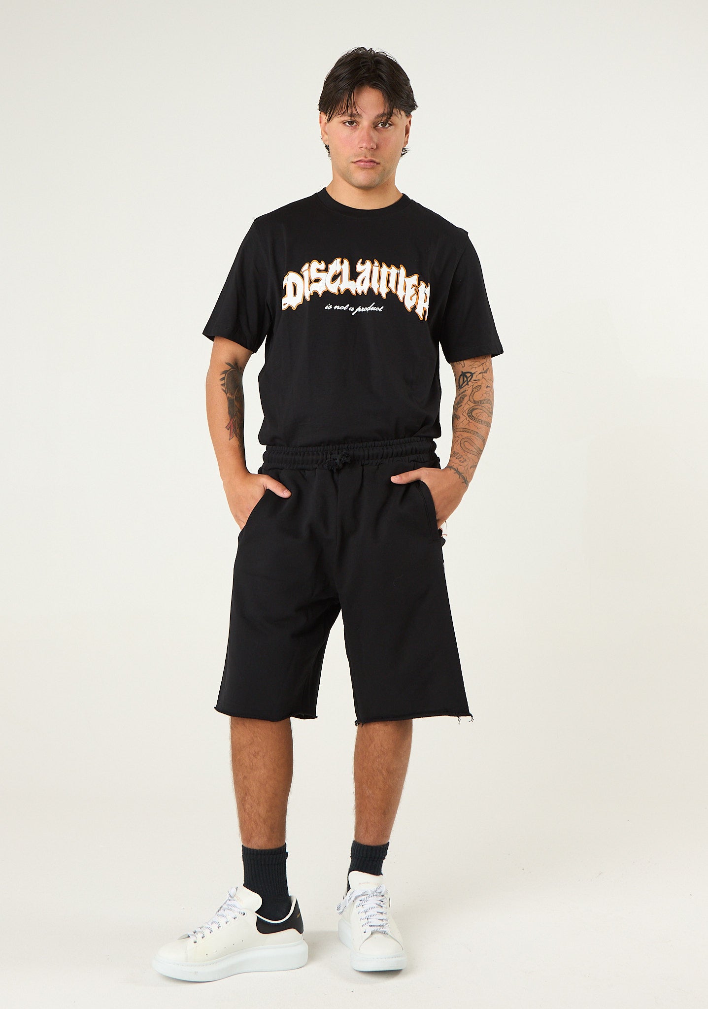 T-shirt con stampa fuego