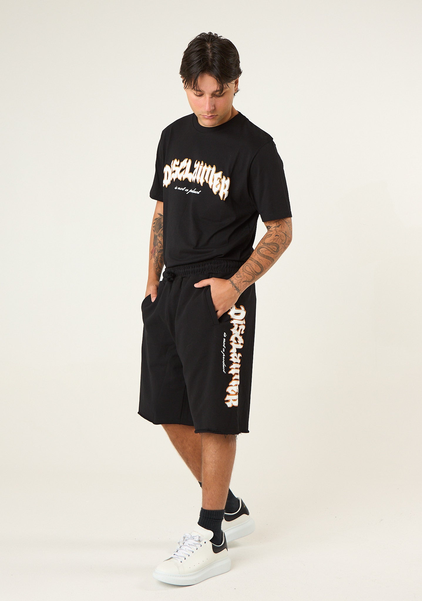 Bermuda con stampa fuego