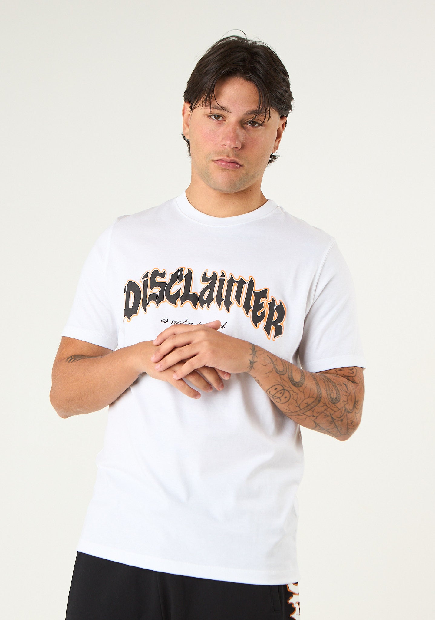 T-shirt con stampa fuego
