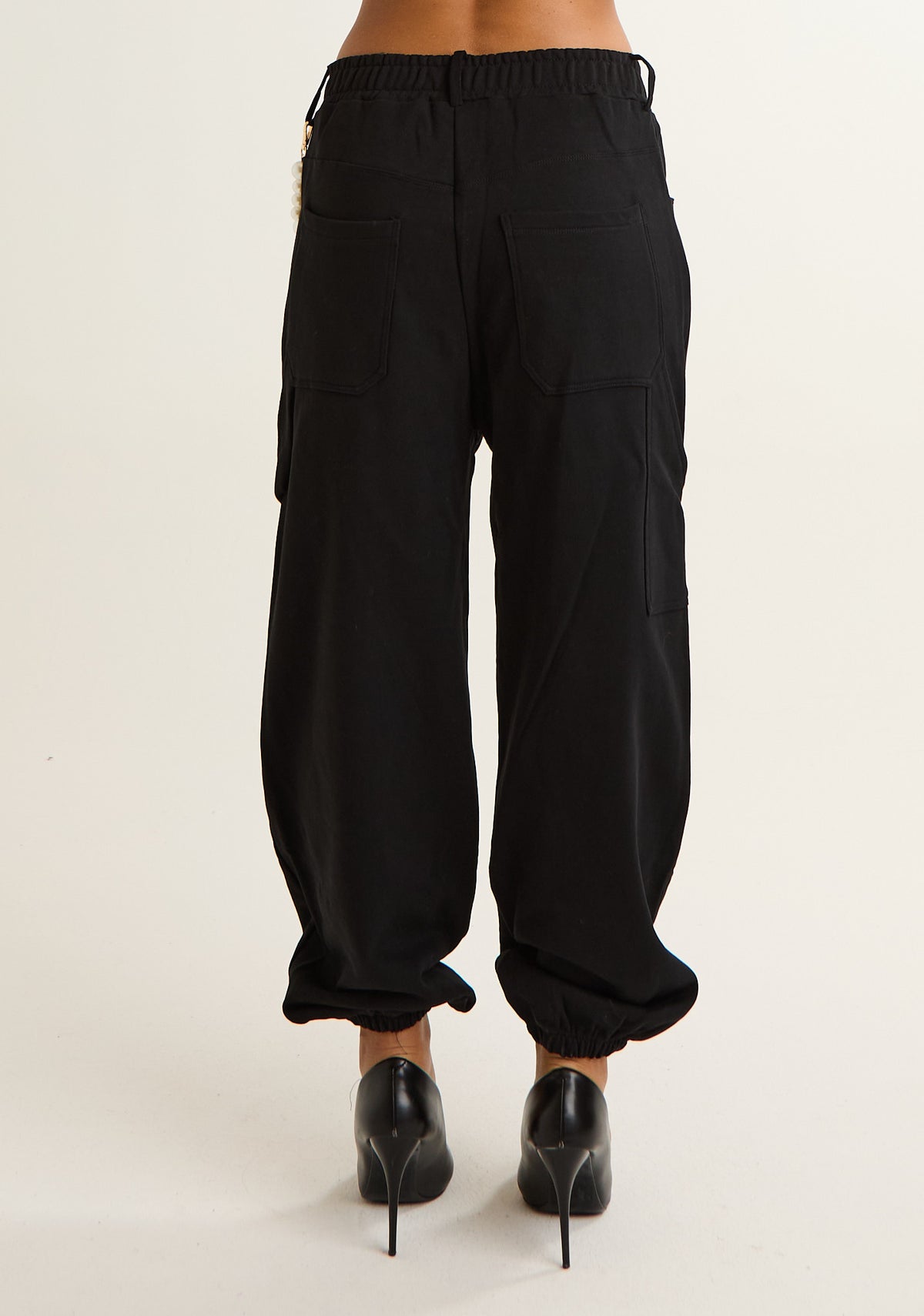 Pantalone tuta con charms teddy