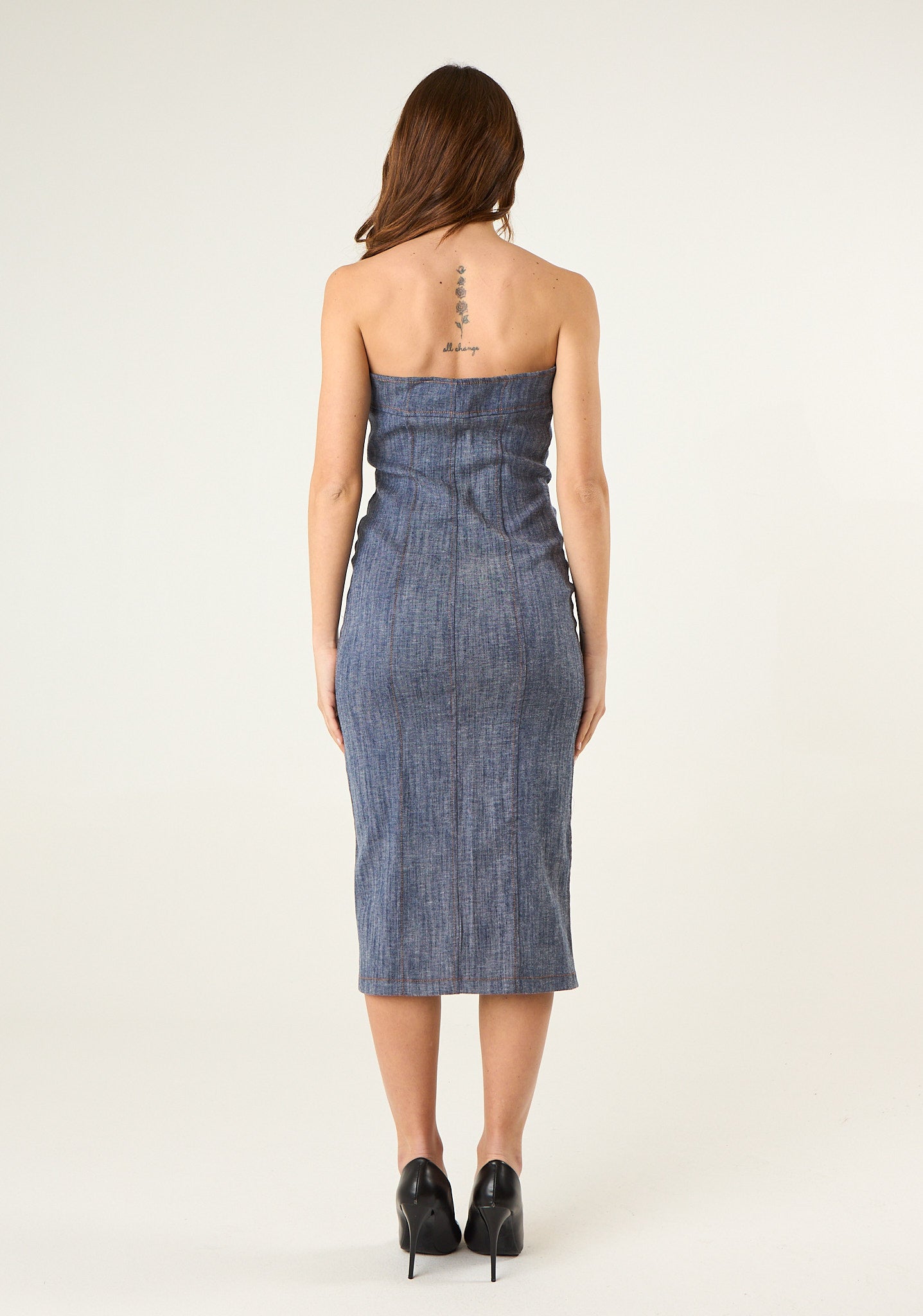 Abito tubino in denim